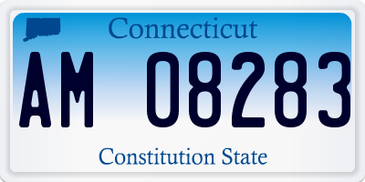 CT license plate AM08283