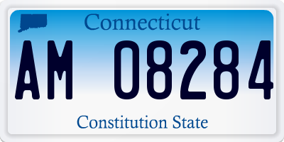 CT license plate AM08284