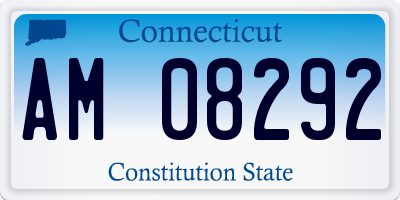 CT license plate AM08292