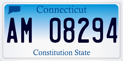 CT license plate AM08294