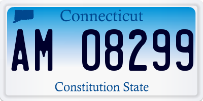 CT license plate AM08299