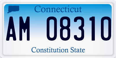 CT license plate AM08310