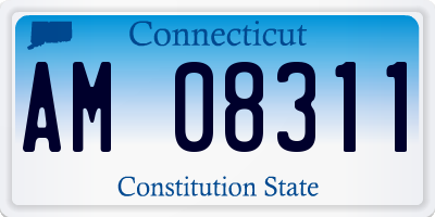 CT license plate AM08311