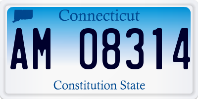 CT license plate AM08314