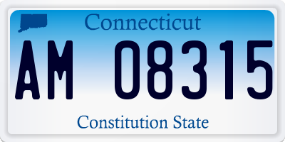 CT license plate AM08315