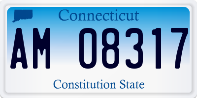 CT license plate AM08317