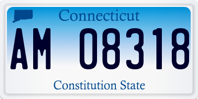 CT license plate AM08318