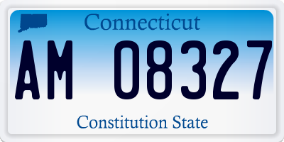 CT license plate AM08327
