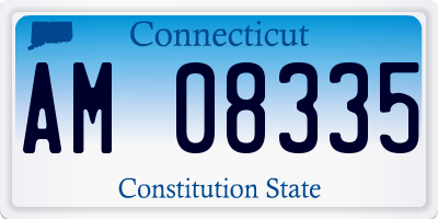 CT license plate AM08335
