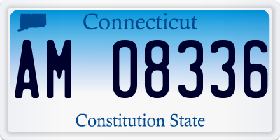 CT license plate AM08336