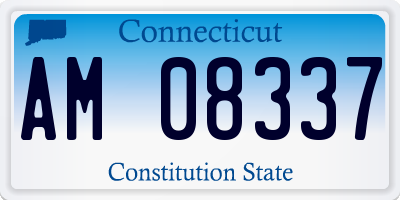 CT license plate AM08337