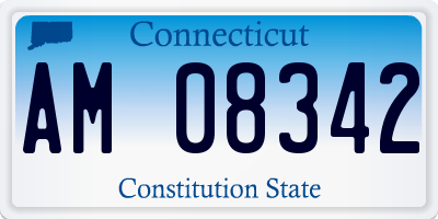 CT license plate AM08342