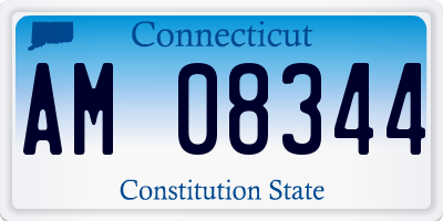 CT license plate AM08344