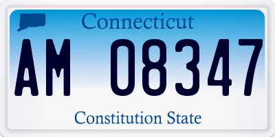 CT license plate AM08347