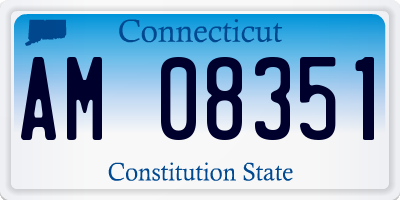 CT license plate AM08351
