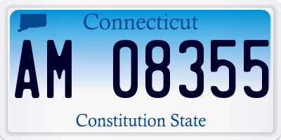 CT license plate AM08355