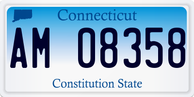 CT license plate AM08358
