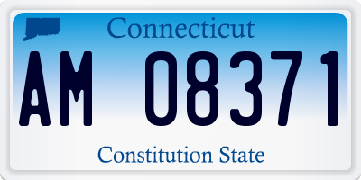 CT license plate AM08371