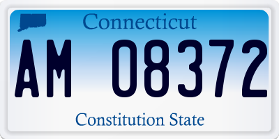 CT license plate AM08372