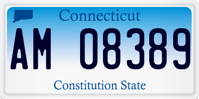 CT license plate AM08389