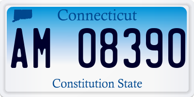 CT license plate AM08390