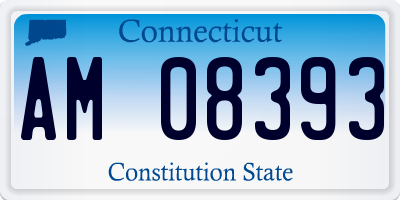 CT license plate AM08393