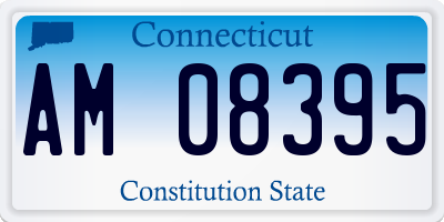 CT license plate AM08395