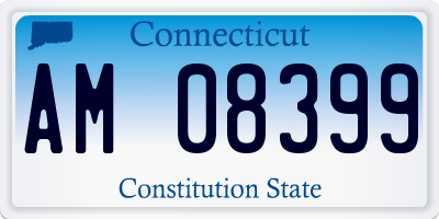 CT license plate AM08399