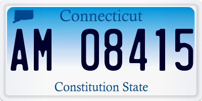 CT license plate AM08415