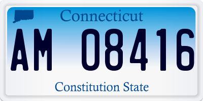 CT license plate AM08416