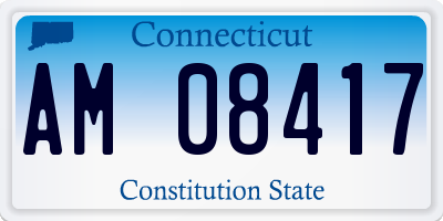 CT license plate AM08417