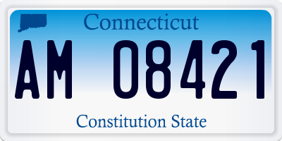 CT license plate AM08421