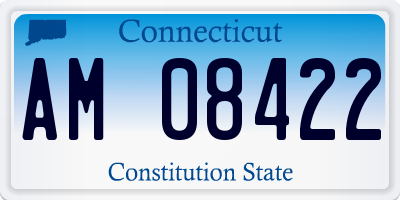 CT license plate AM08422