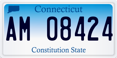 CT license plate AM08424