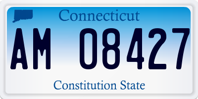 CT license plate AM08427