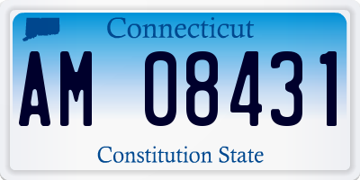 CT license plate AM08431