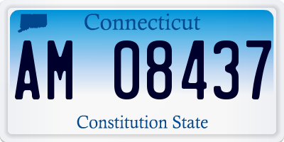 CT license plate AM08437