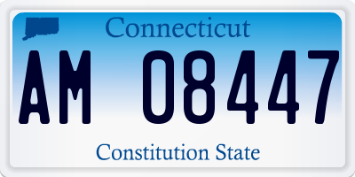 CT license plate AM08447