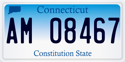 CT license plate AM08467