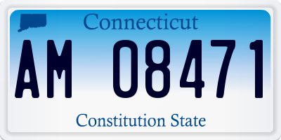 CT license plate AM08471