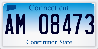 CT license plate AM08473