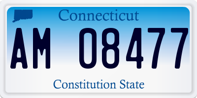 CT license plate AM08477