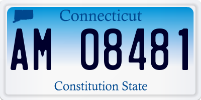 CT license plate AM08481