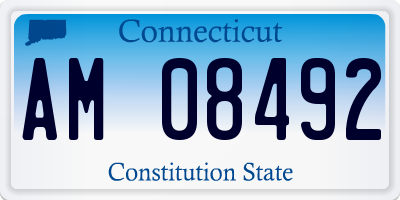 CT license plate AM08492