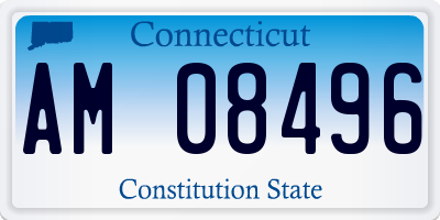 CT license plate AM08496
