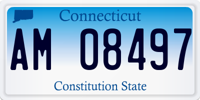 CT license plate AM08497
