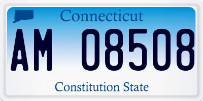CT license plate AM08508