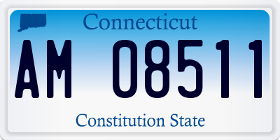 CT license plate AM08511