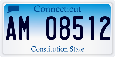 CT license plate AM08512