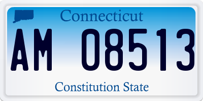CT license plate AM08513